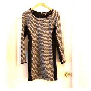 Black houndstooth dress